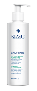 Gel rửa mặt dành cho da dầu Rilastil Daily Care Cleansing and Purifying Gel
