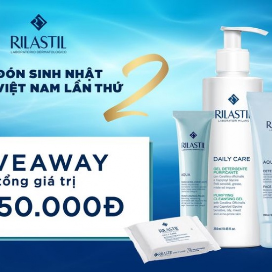 [GIVEAWAY SỐ 1] - RILASTIL VIỆT NAM CHÀO ĐÓN SINH NHẬT LẦN THỨ 2