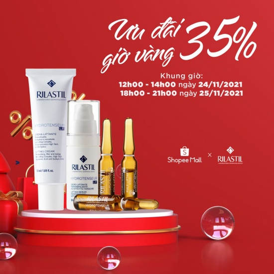 FLASH SALE GIỜ VÀNG - GIÁ SỐC NGỠ NGÀNG ƯU ĐÃI LÊN ĐẾN 35% TẠI SHOPEE MALL - RILASTIL