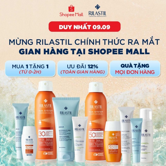 MỪNG RILASTIL CHÍNH THỨC RA MẮT GIAN HÀNG TẠI SHOPEE MALL